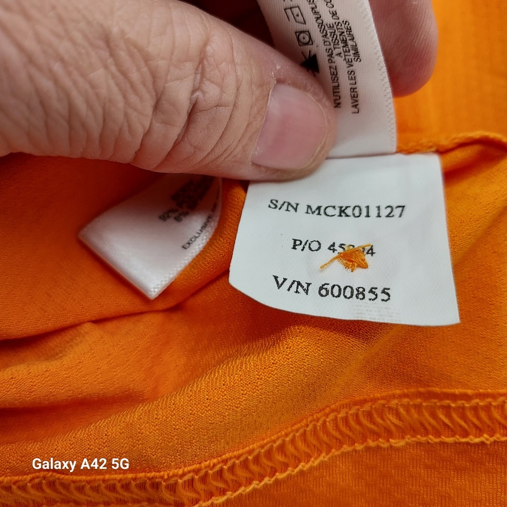 Cutter‎ Buck Orange Burn Survivors Foundation Golf Polo Shirt XXL - Picture 4 of 7